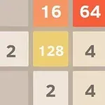 Screenshot del gioco 2048 con blocchi colorati e numeri diversi