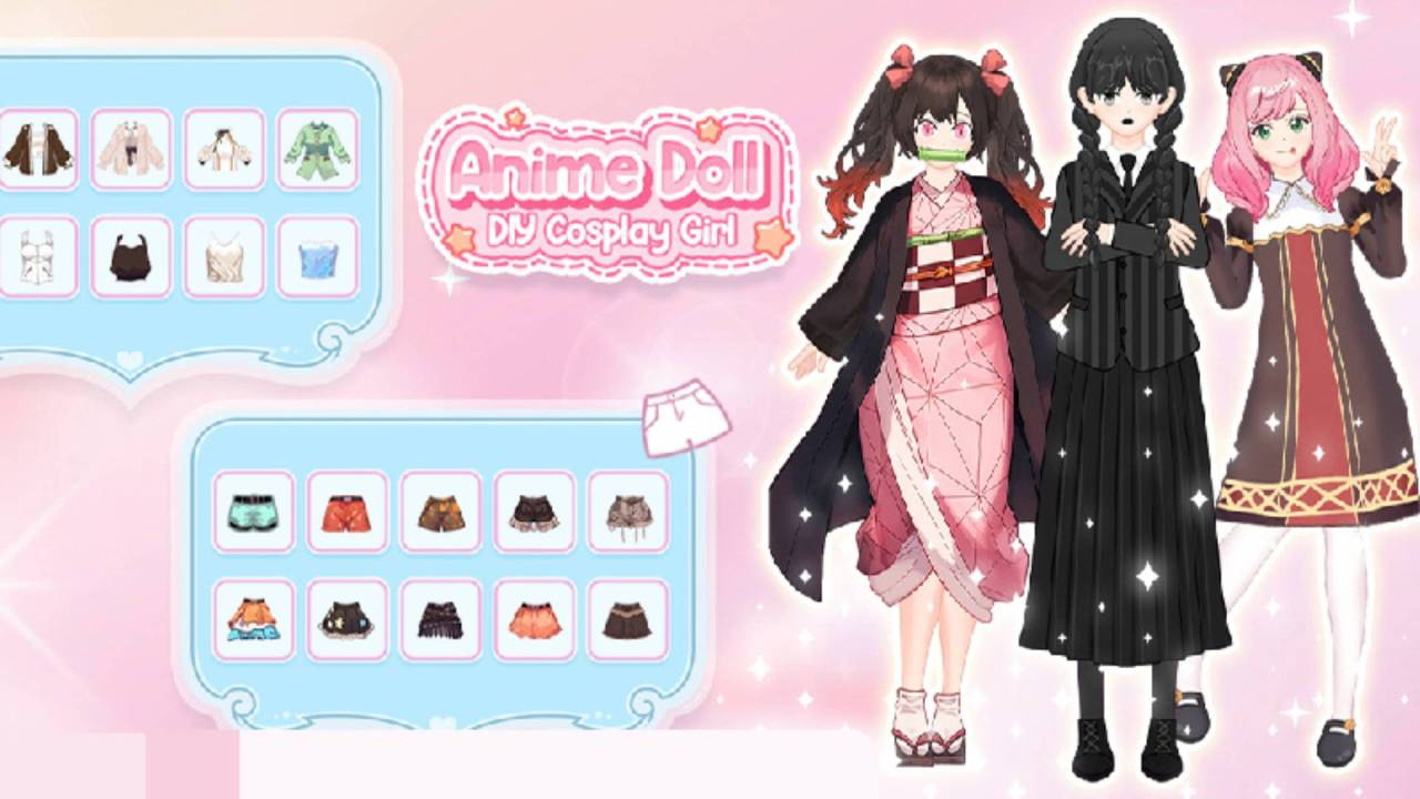 Anime Doll: DIY Cosplay Girl 🕹️ Gioca Gratis su Play123