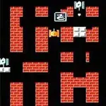 Schermata di gioco del classico videogioco arcade con labirinti e fantasmini