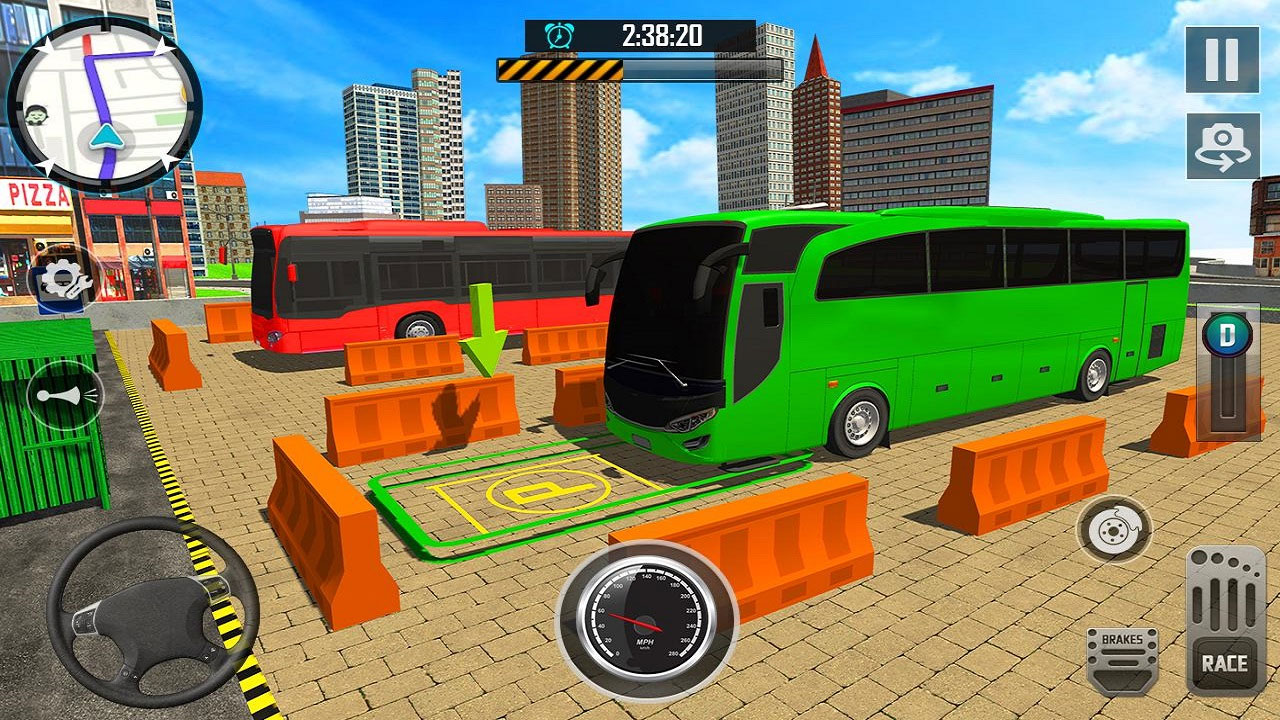 Desktop Racing Simulator Bus City Parking Simulator 🕹️ Gioca Gratis su Play123