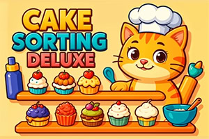 Cake Sorting Deluxe è un puzzle divertente e rilassante che mette alla prova le tue abilità di ordinamento!