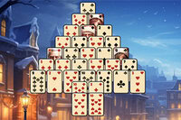 Goditi una sfida natalizia di Pyramid Solitaire per Natale