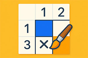 Risolvi puzzle nonogram colorati e rivela opere d’arte pixelate nascoste grazie alla logica!