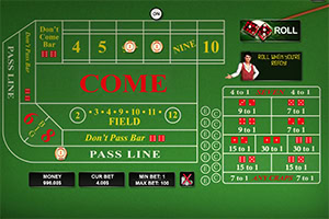 Lancia i dadi nel Craps 3D!
