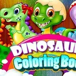 Libro da colorare con i dinosauri