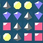 Un gioco Match-3 in 2D con un design moderno