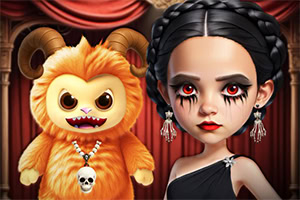 Entra nel mondo della moda gotica con Gloomy Princess e il suo adorabile orsacchiotto