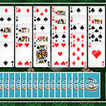 Golf Solitaire Online Libera tutte le carte scegliendone una di valore superiore o inferiore!