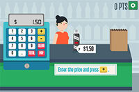 Grocery Cashier è un gioco educativo di matematica