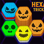 Hexa Sort Trick or Treat Entra in un reame di puzzle infestato, dove luminosi blocchi esagonali si nascondono in una ragnatela di sfide spettrali
