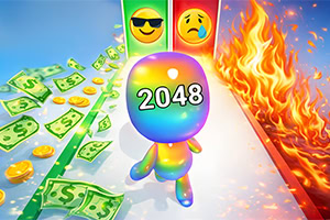 Corri, unisci e diventa un gigantesco eroe dei numeri in Man Runner 2048