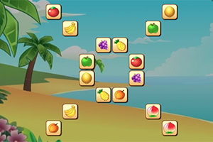 Aiuta la scimmia eliminando tutta la frutta in questo puzzle Mahjong Connect