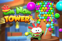 Scoppia, gira e conquista la torre in Om Nom Tower 3D – l'avventura