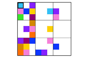 Riempi la griglia con i colori