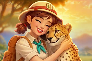 Goditi una soleggiata avventura safari mahjong
