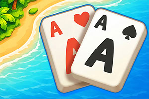 Gioca a Solitaire TriPeaks Escapes, un gioco di carte rilassante avvolto da calde atmosfere estive