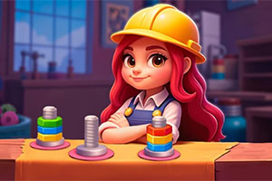 Sort Works: Nuts & Order Preparati a mettere in ordine tutte le diverse rondelle in questo gioco di abbinamenti!