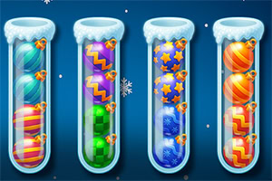 Sorting Xmas Balls è un accogliente rompicapo invernale in cui sistemi con cura le palline di Natale