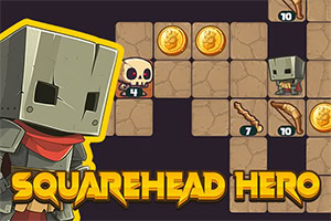 Guida Squarehead Hero attraverso ingegnosi dungeon a turni
