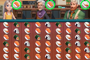 Abbina 3 sushi in una gustosa sfida rompicapo