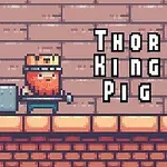 Divertente gioco 2D con King pig e molti differenti livelli di gioco con trappole e ostacoli