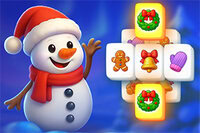 Rifugiati in un accogliente mondo invernale pieno di fiocchi di neve, pinguini