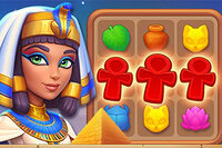 Inizia un viaggio leggendario in Wonders of Egypt Match, un emozionante gioco