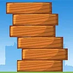 Wood Tower è un gioco in cui devi far atterrare del legno sopra altro legno.